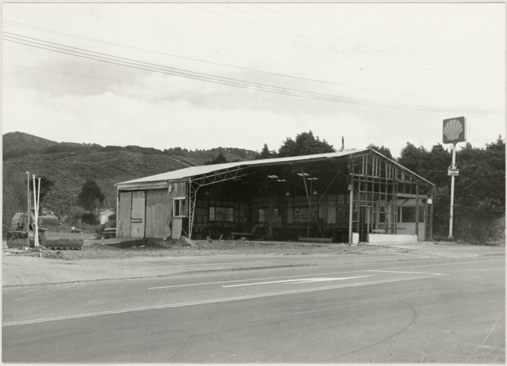 Service station in Homedale Village, Wainuiomata 