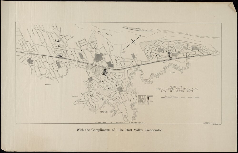 Plan of Epuni, Naenae, Waddington, Taita. 
