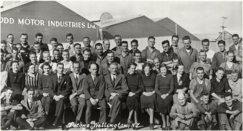 Todd Motors first staff photo: [middle part of the photograph]