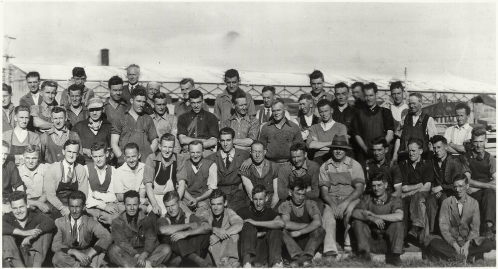 Todd Motors first staff photo: [right hand side]