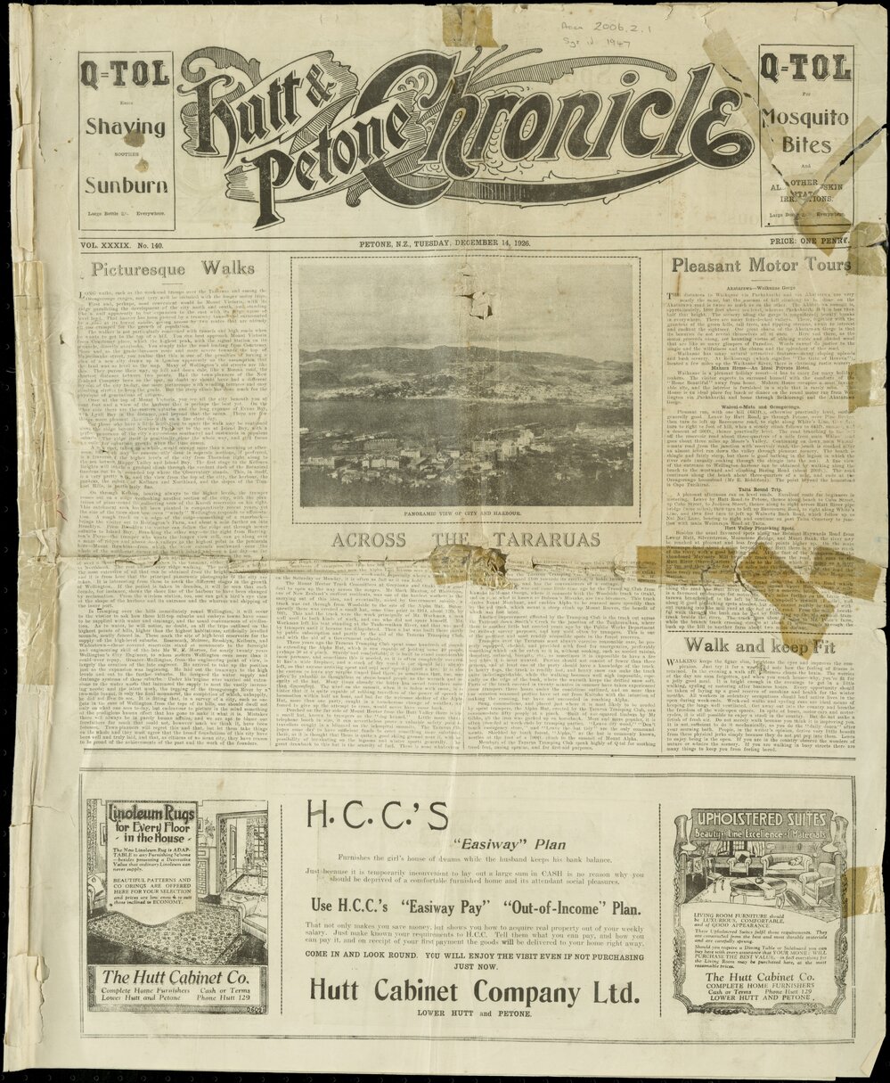 Hutt and Petone Chronicle