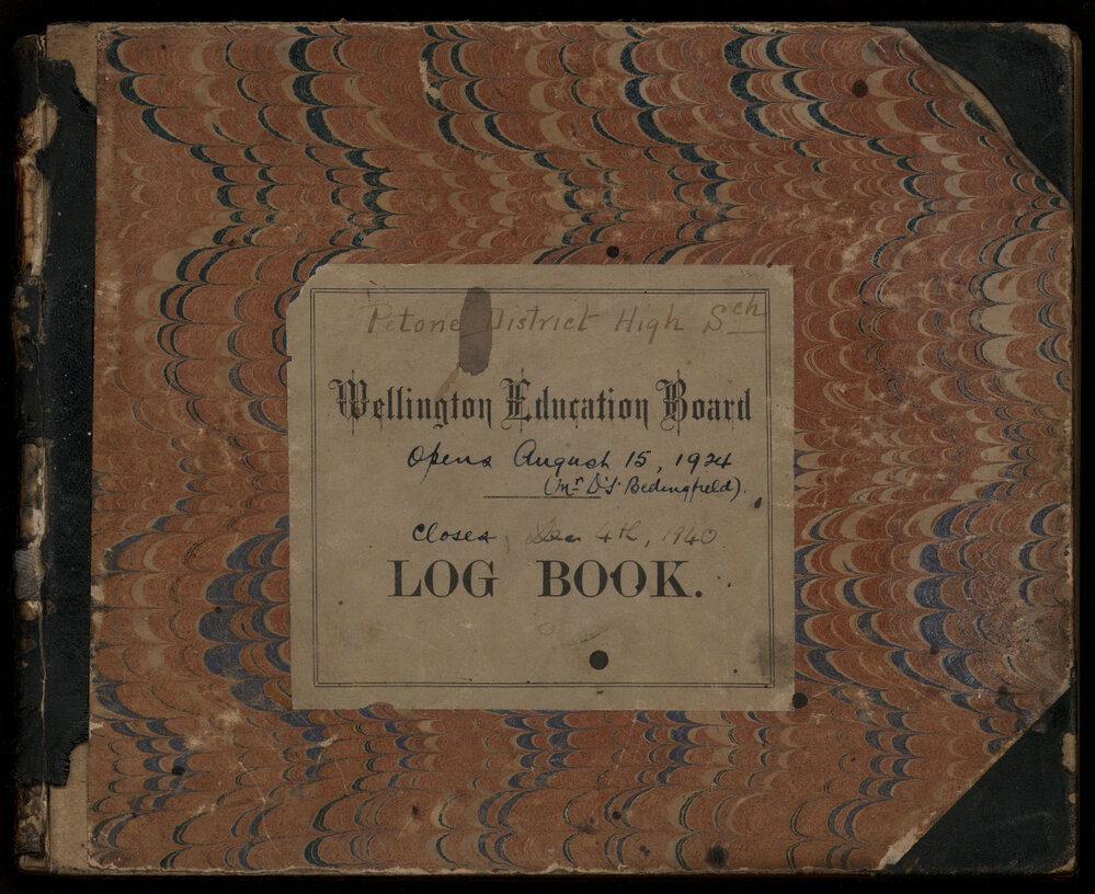 Petone District High School Logbook