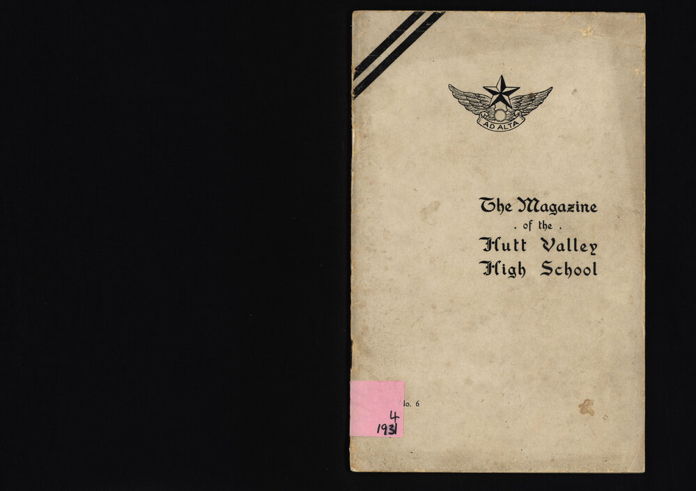 The Magazine of the Hutt Valley High School 1931