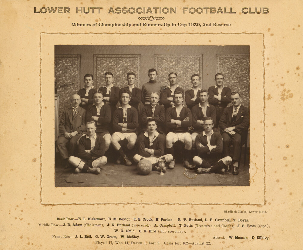 Lower Hutt Association Football Club - 1930's
