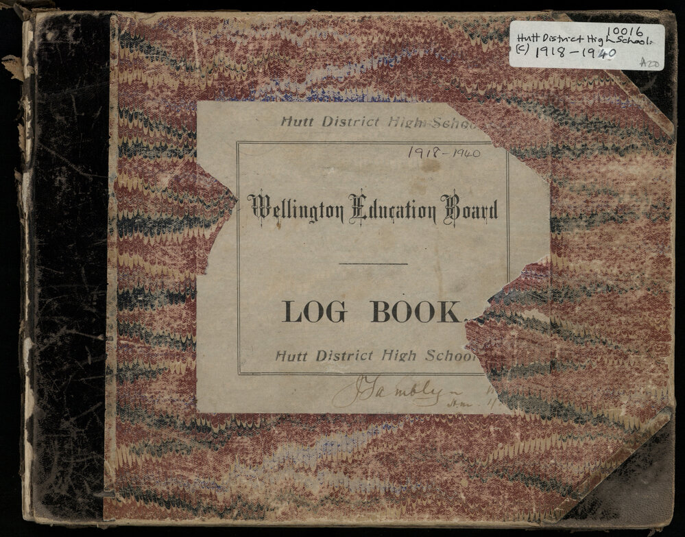 Hutt District High School/Hutt Central School Logbook