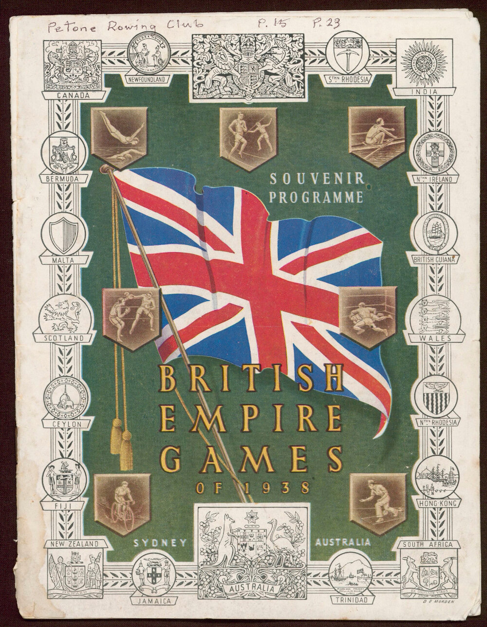 Souvenir Programme : British Empire Games on 1938