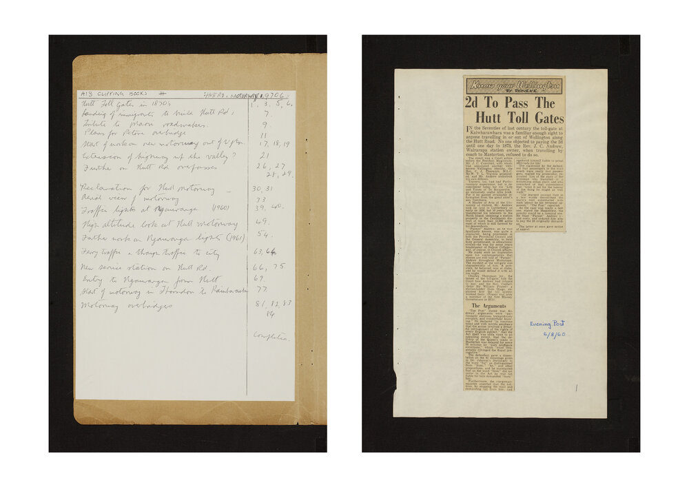 Library Clippings Books : Hutt Road and Motorway (9706)