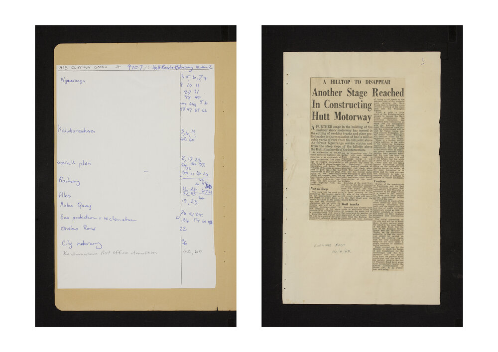 Library Clippings Books : Hutt Road and Motorway 2 (9707)