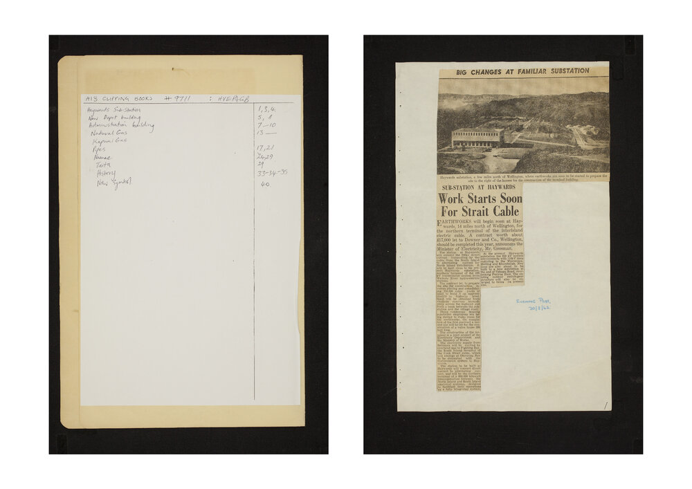 Library Clippings Books : Hutt Valley Electrical Power and Gas Board (9711)