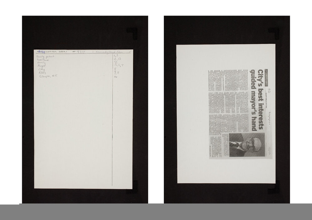 Library Clippings Books : Kennedy-Good, John (9717)