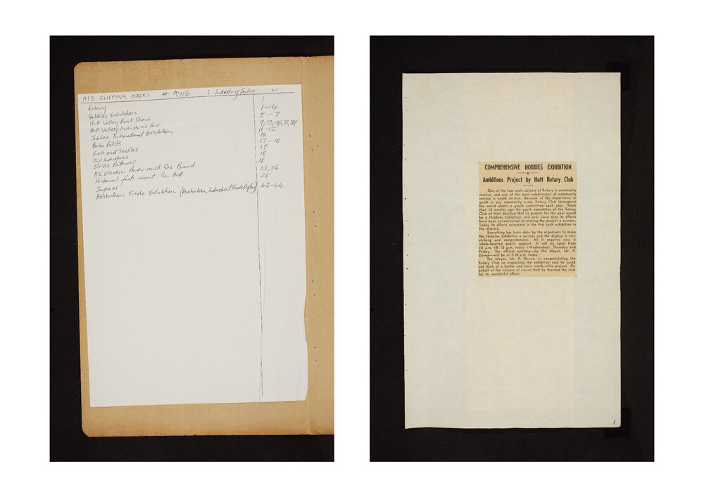 Library Clippings Books : Industry Fairs (9716)