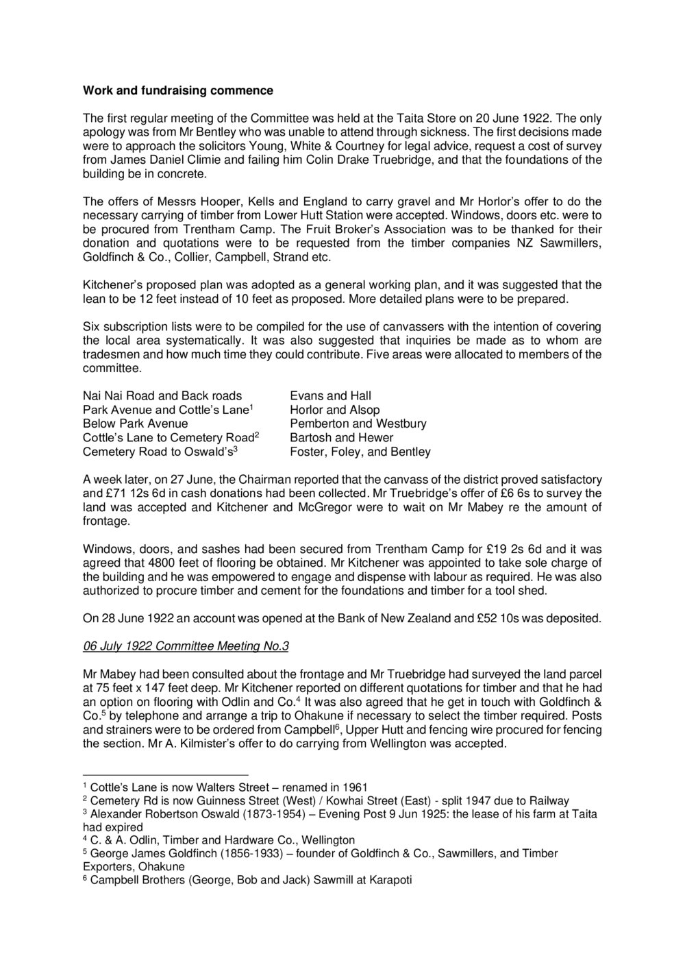 Work and  Fundraising Commence