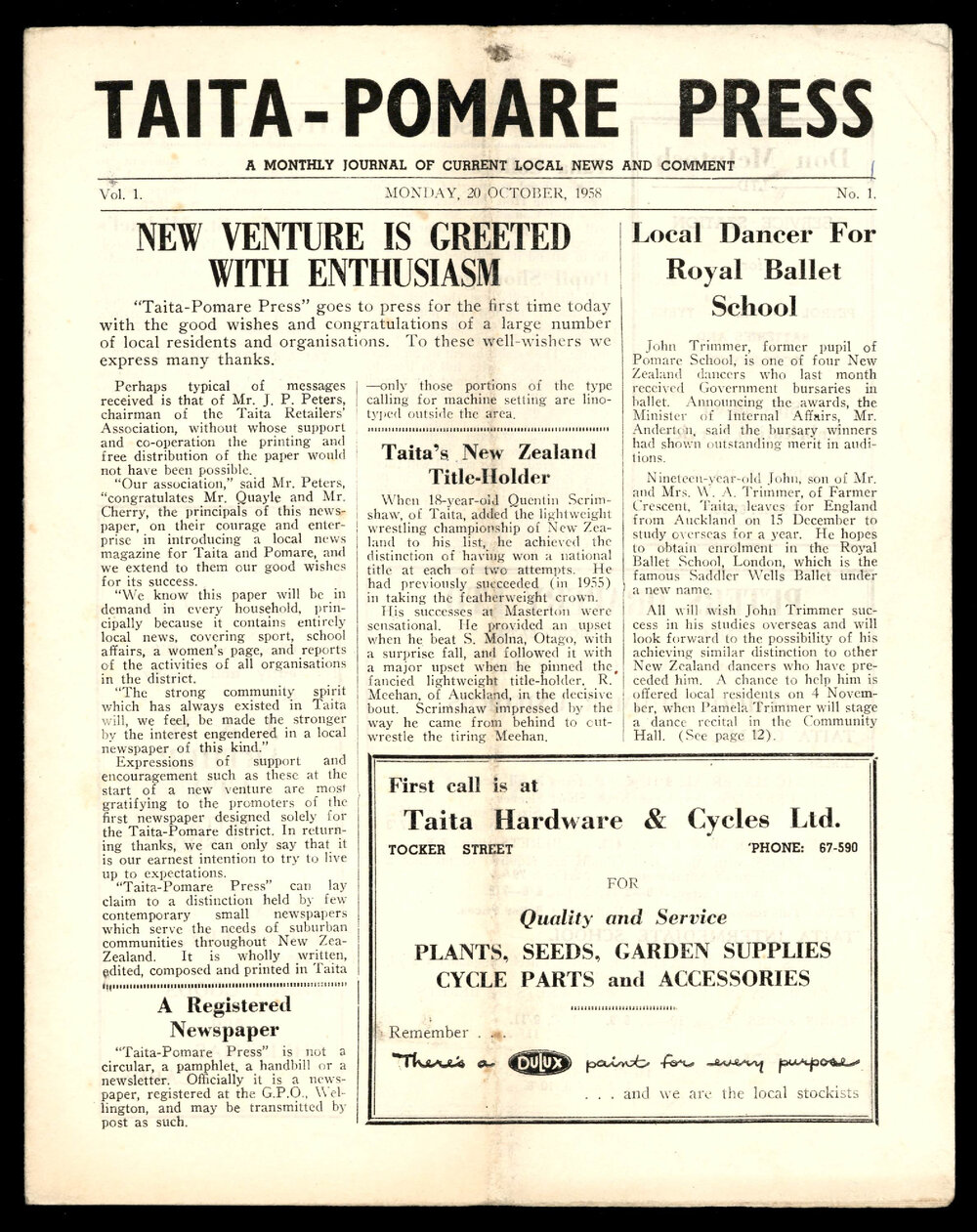 Taita Pomare Press