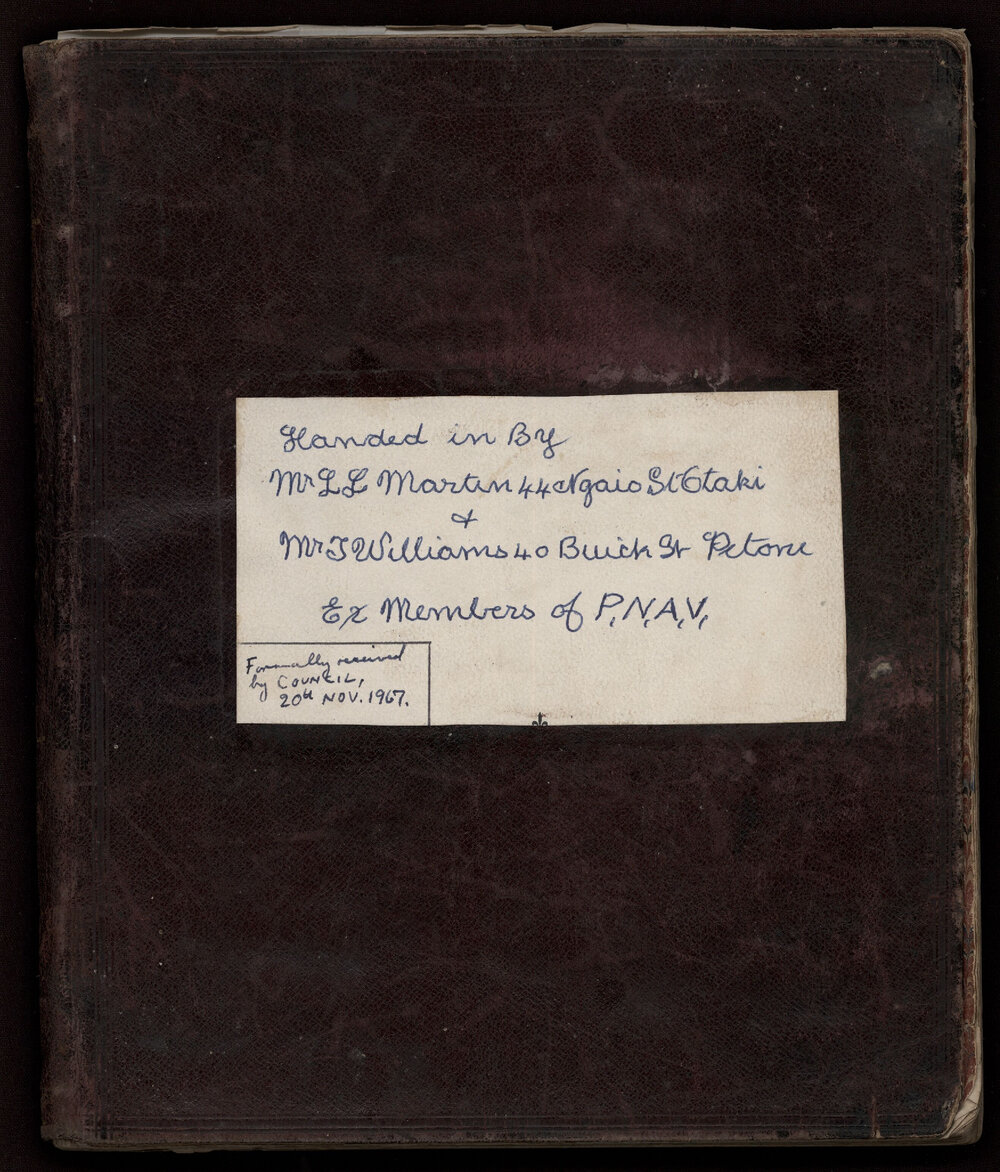 Petone Naval Artillery Volunteers : Minute Book