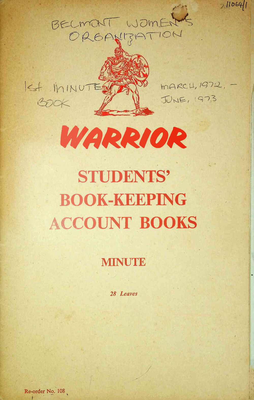 Belmont Women's Organisation - minutes, correspondence