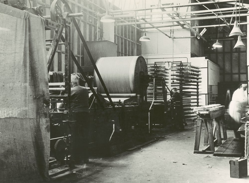 Feltex factory : beaming machine