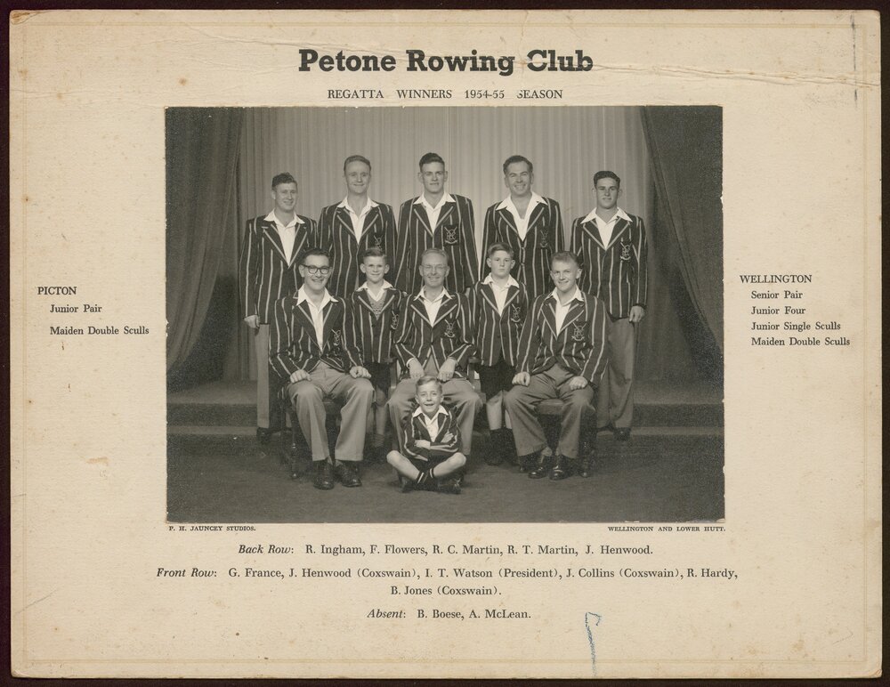 Petone Rowing Club Regatta Winners