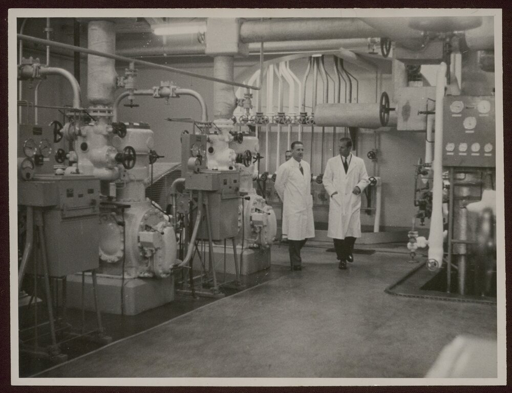 Duke of Edinburgh Visits the Gear Meat Works