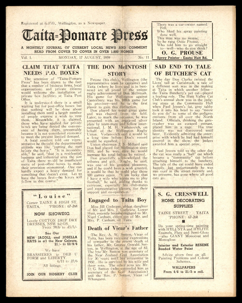 Taita Pomare Press 1959 Aug 17