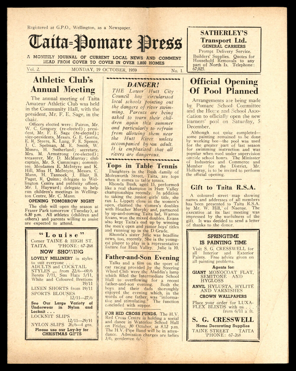 Taita Pomare Press 1959 Oct 19