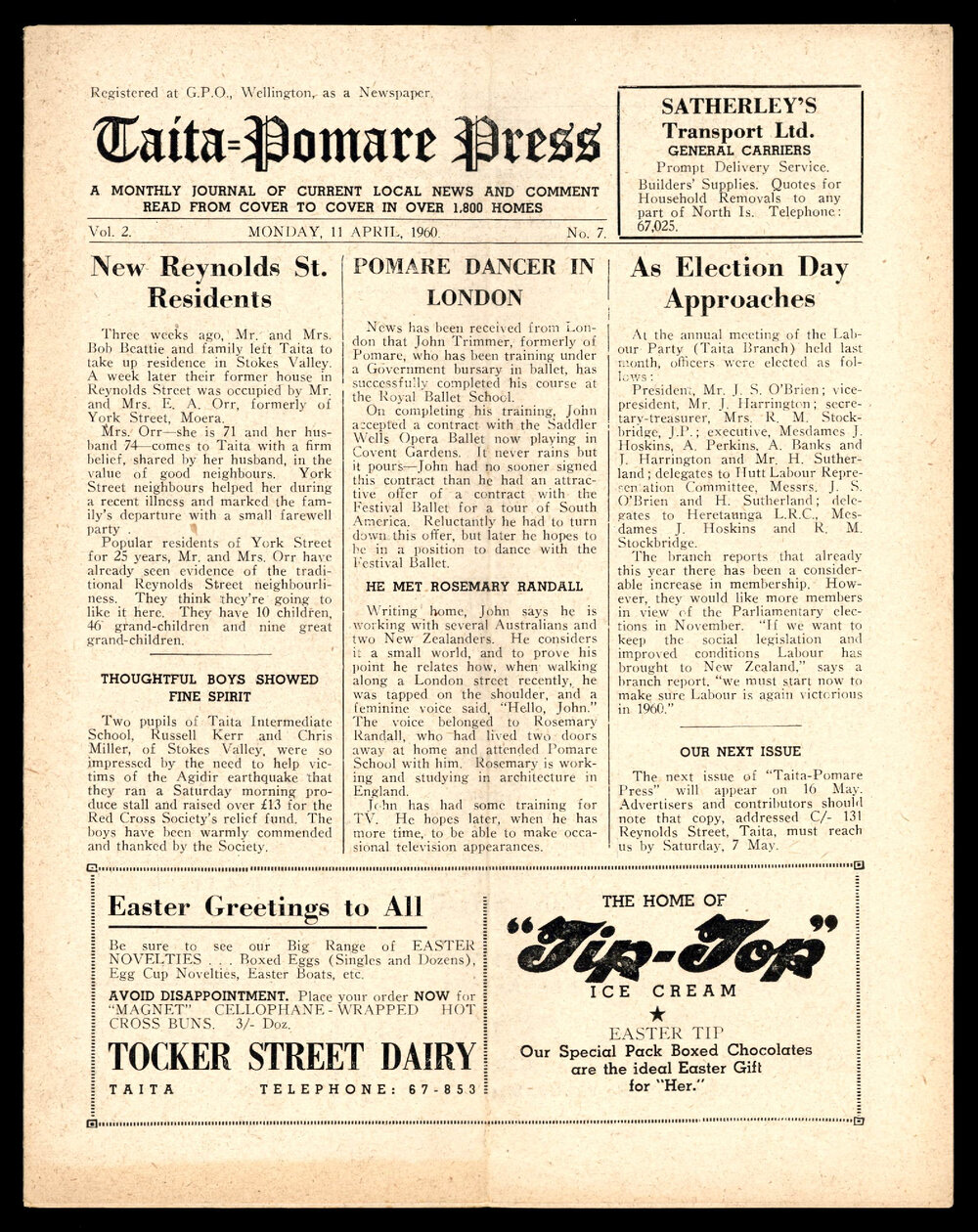 Taita Pomare Press 1960 Apr 11