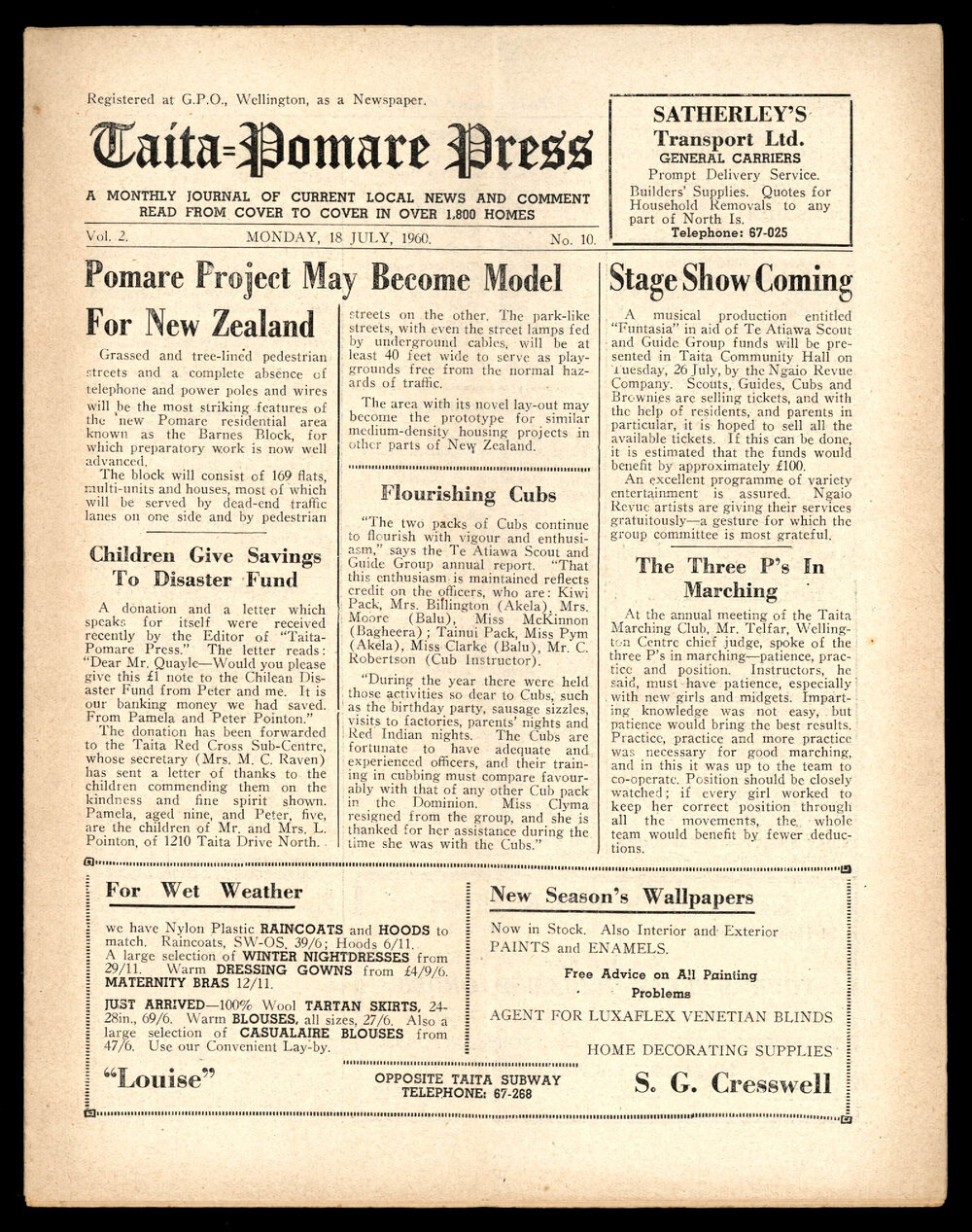 Taita Pomare Press 1960 Jul 18