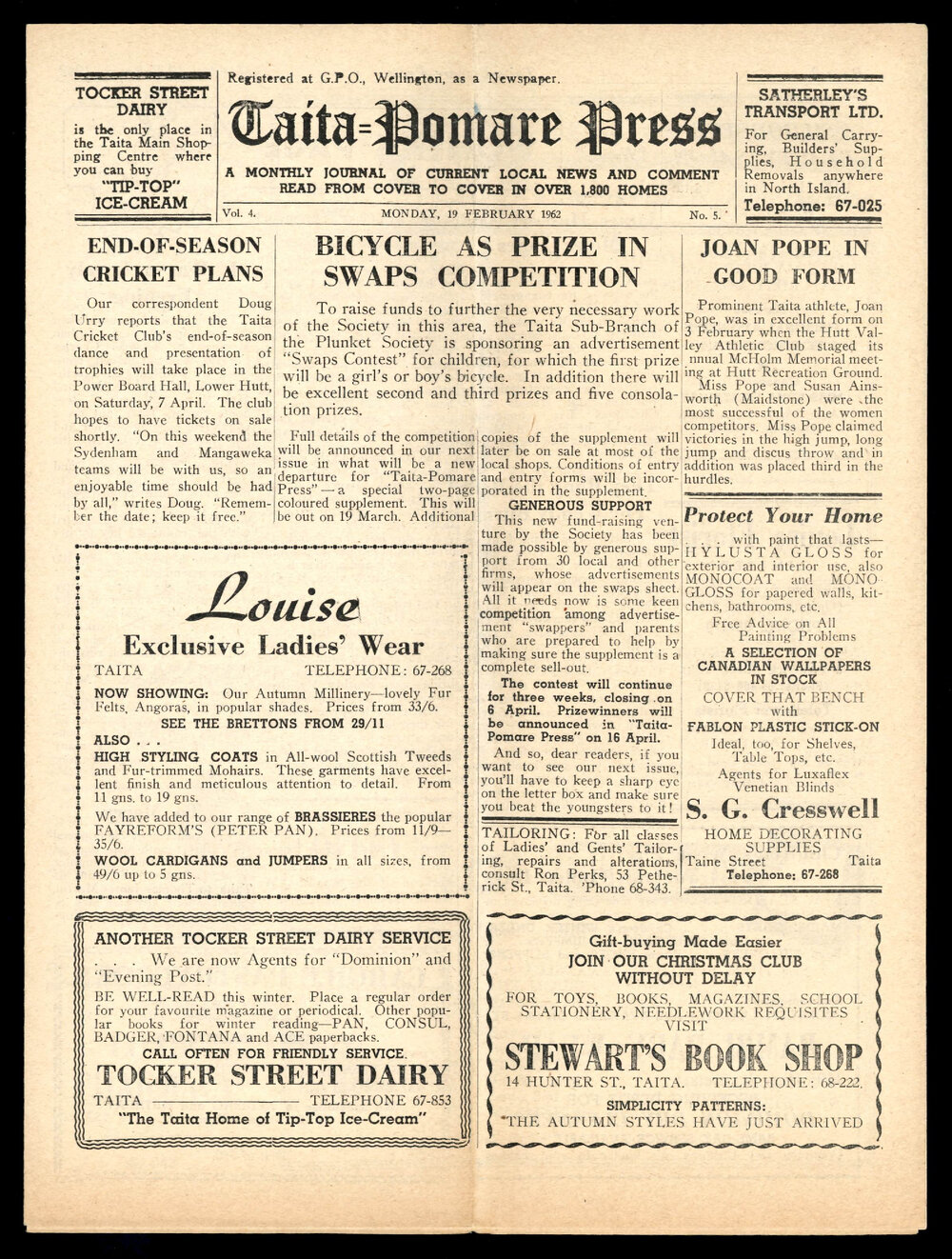 Taita Pomare Press 1962 Feb 19