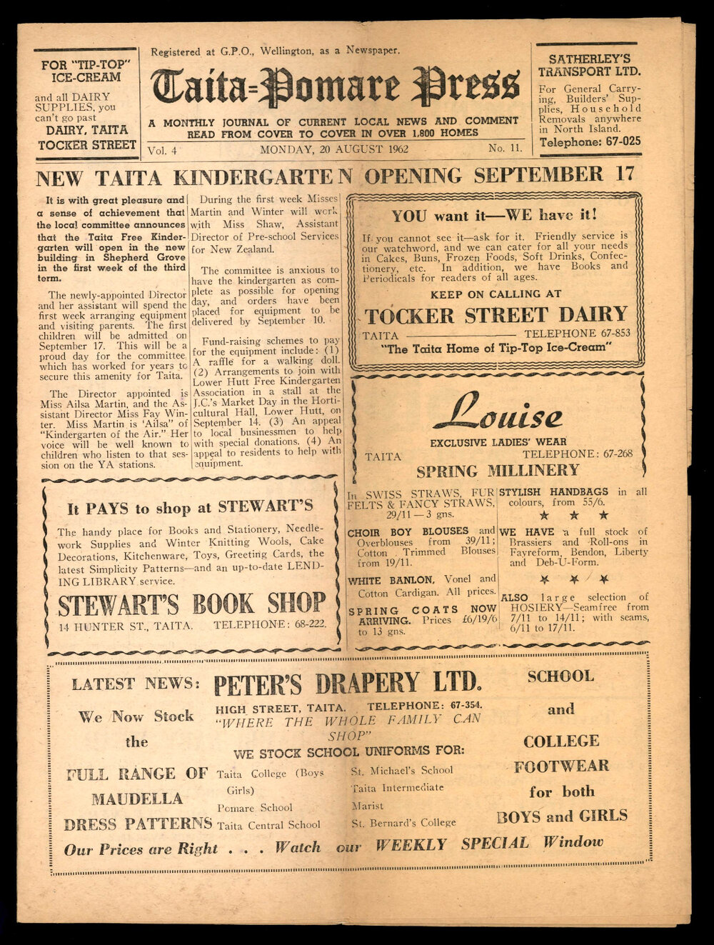 Taita Pomare Press 1962 Aug 20