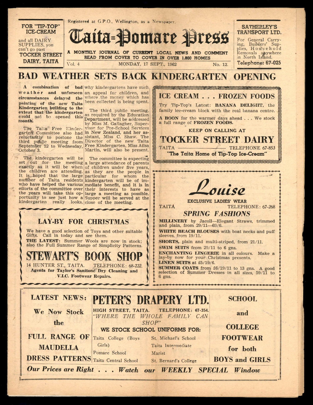 Taita Pomare Press 1962 Sep 17