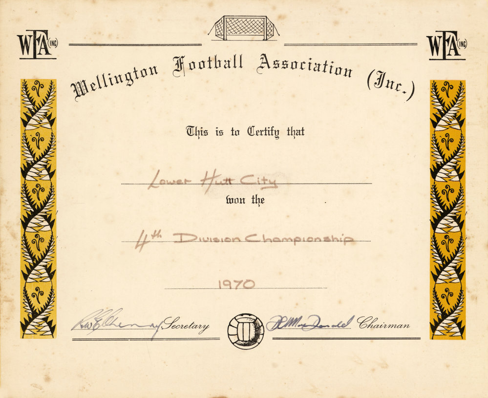 Lower Hutt Association Football Club - 1970's