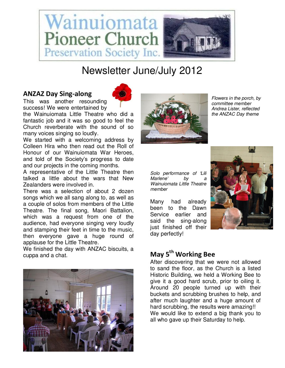 Coast Road Church Newsletter (June 2012)