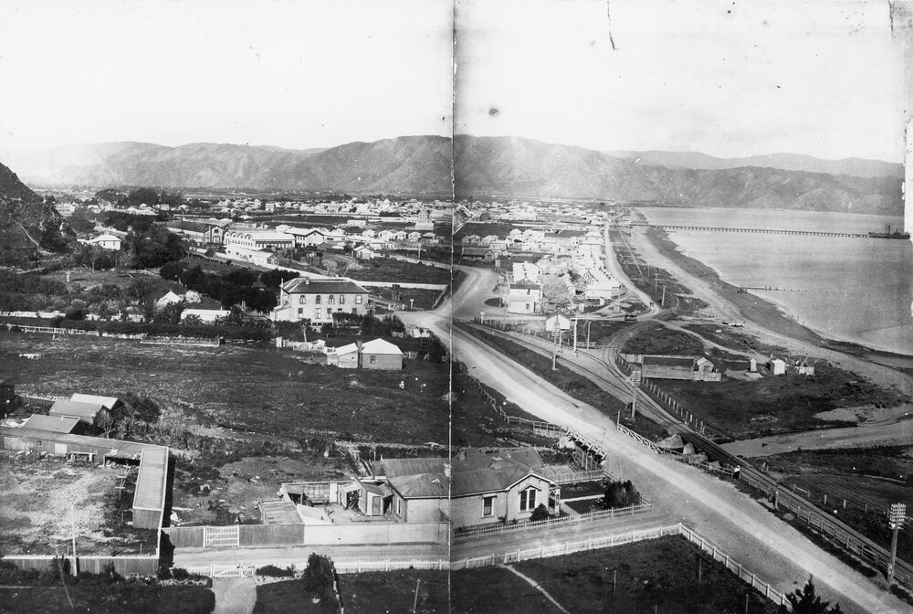 Petone - east from hill above woollen mills