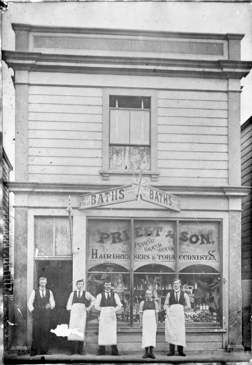 Fred Priest's hairdressing saloon