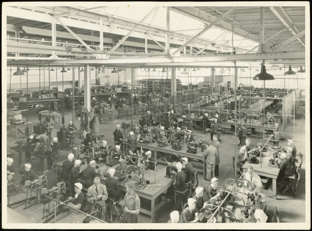 Women Working at Ford Motors Factory During World War Two