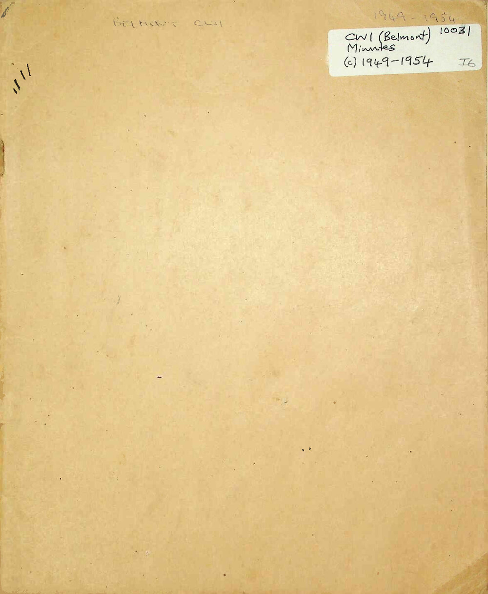 Country Women's Institute : Belmont