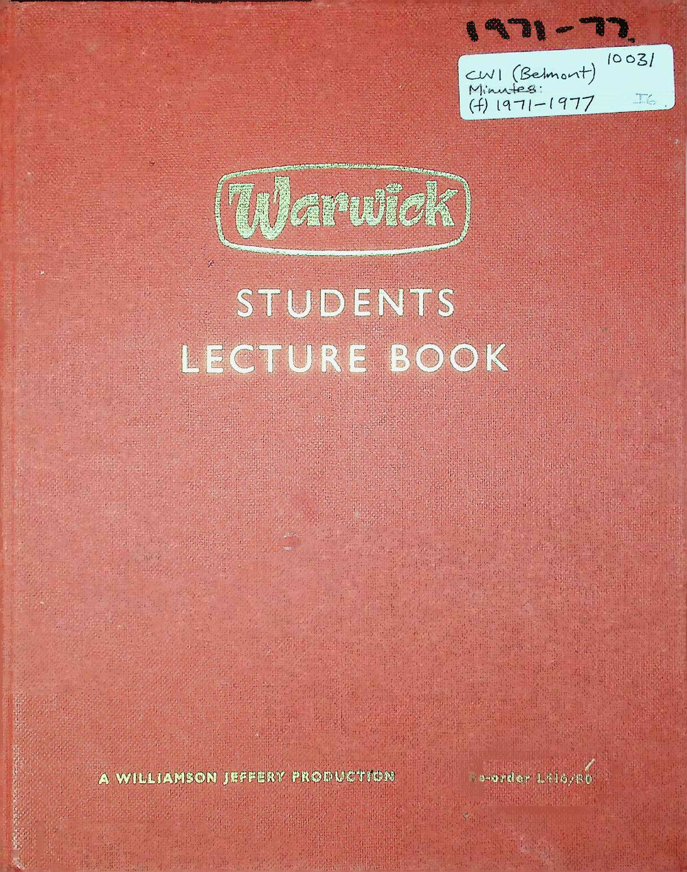 Country Women's Institute : Belmont