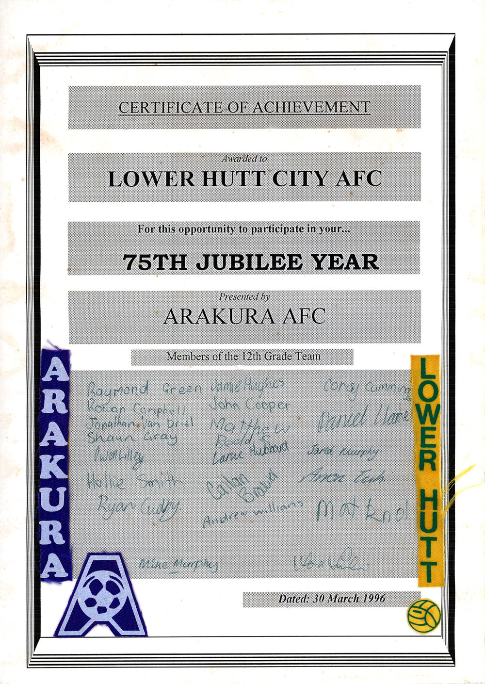 Lower Hutt City Association Football Club - 1990's