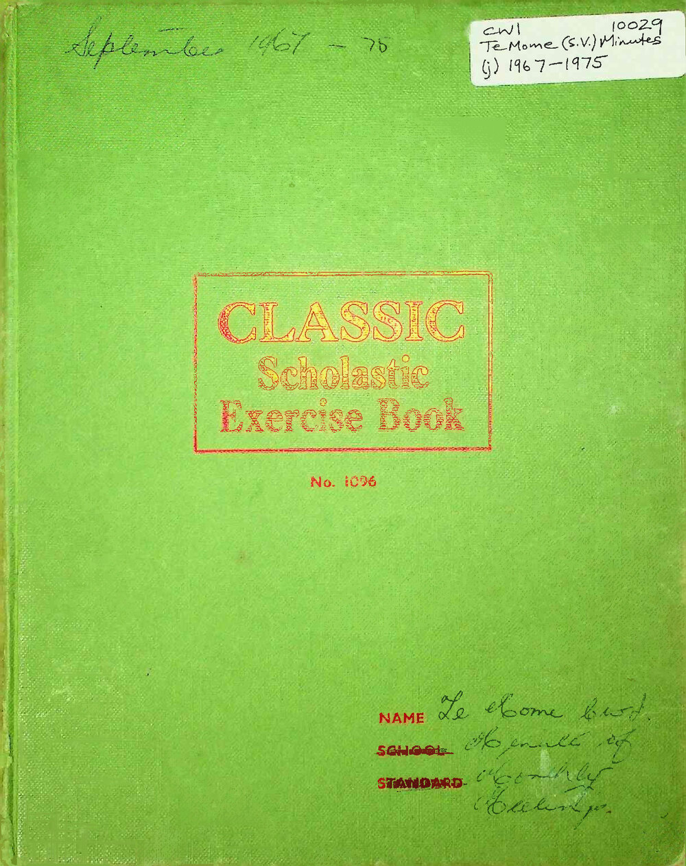 Country Women's Institute : Te Mome Branch