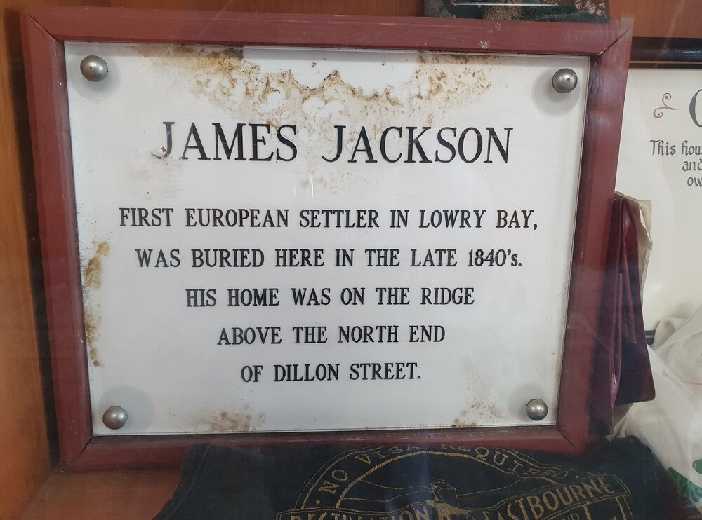 James Jackson plaque