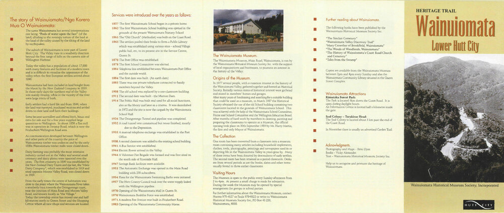 Heritage Trail Wainuiomata