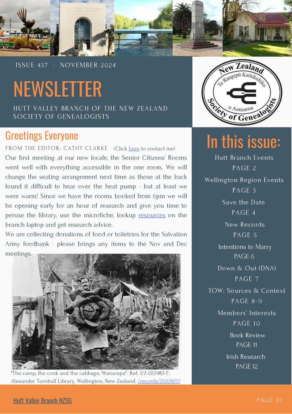 Newsletter (NZ Society of Genealogists, Hutt Valley Branch)