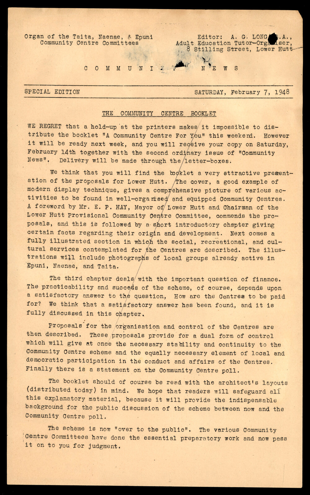 Community News - Special Edition