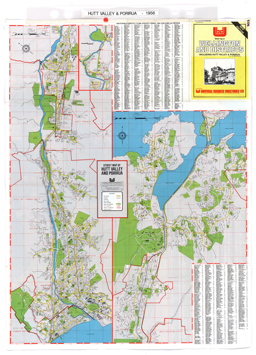 Street Map of Hutt Valley and Porirua