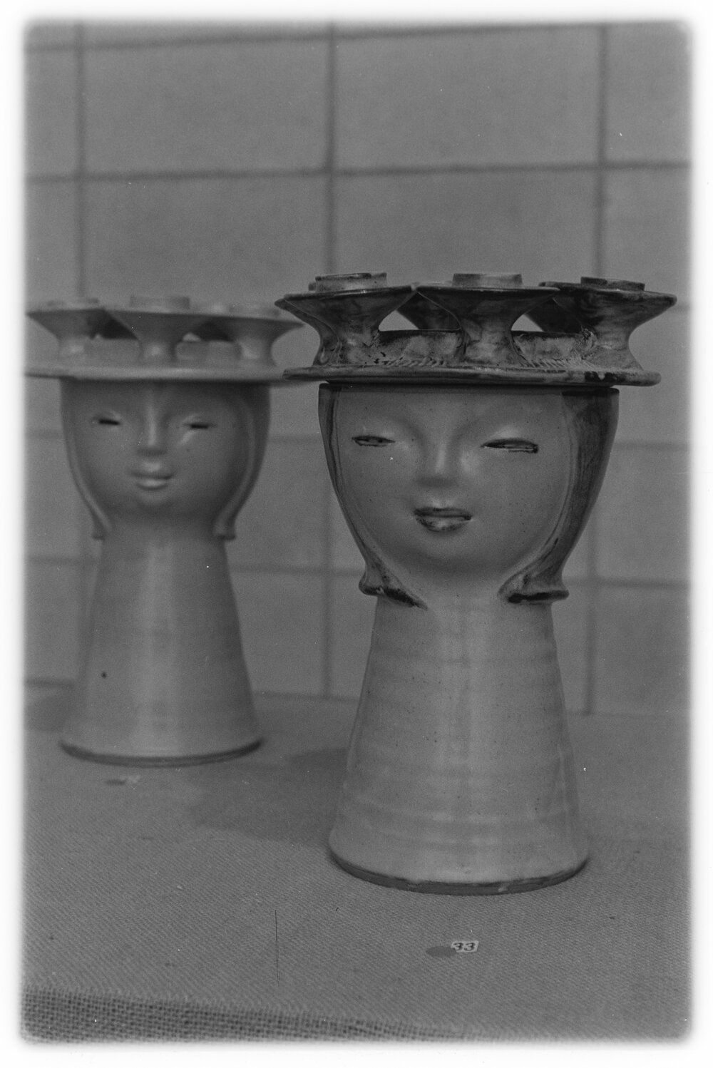 Pottery display at Dowse Art Gallery