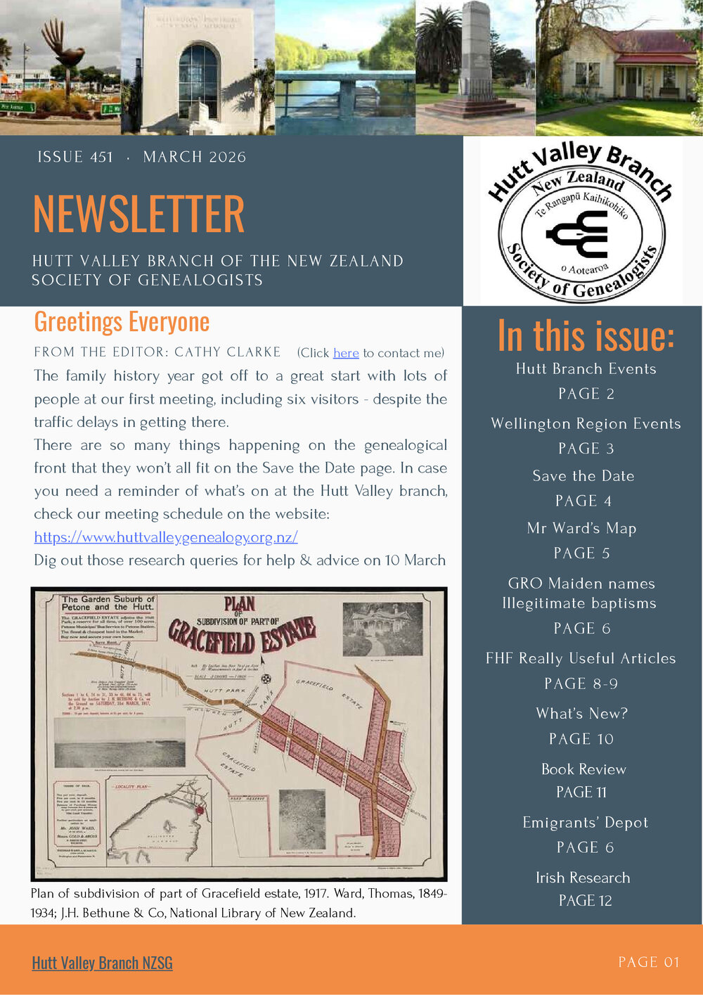 Newsletter (NZ Society of Genealogists Hutt Valley Branch)