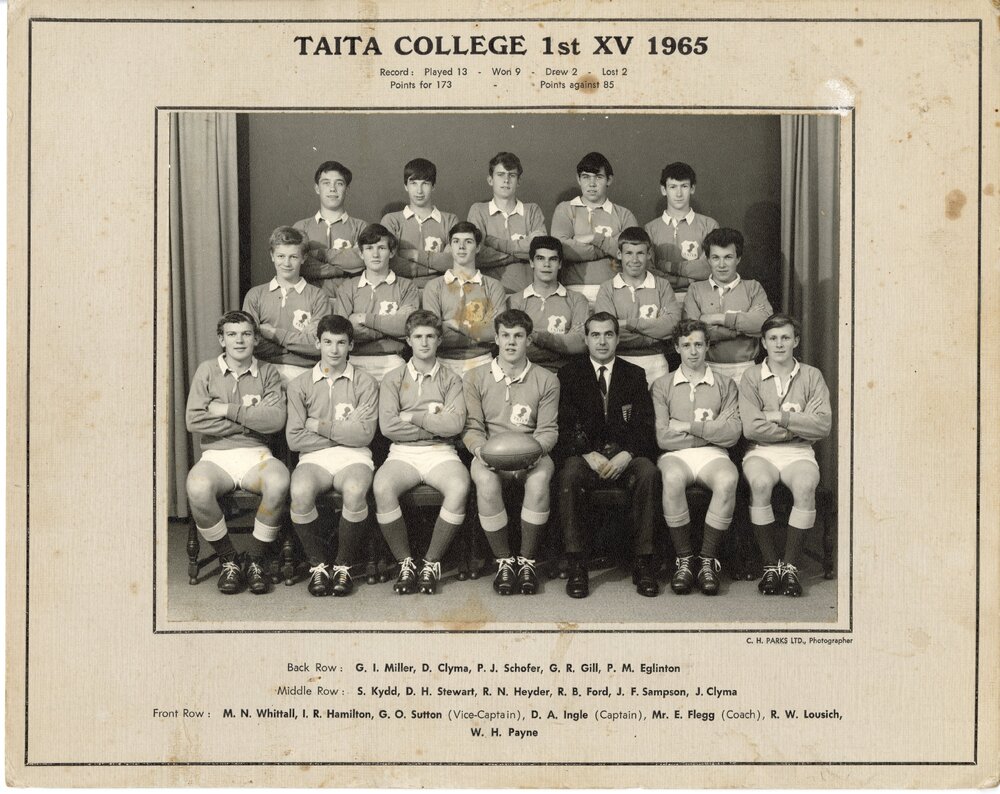 Taita College 1st XV 1965