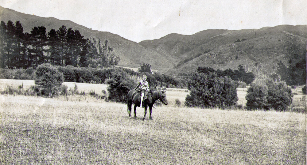 Eric Thompson on Horse circa 1920