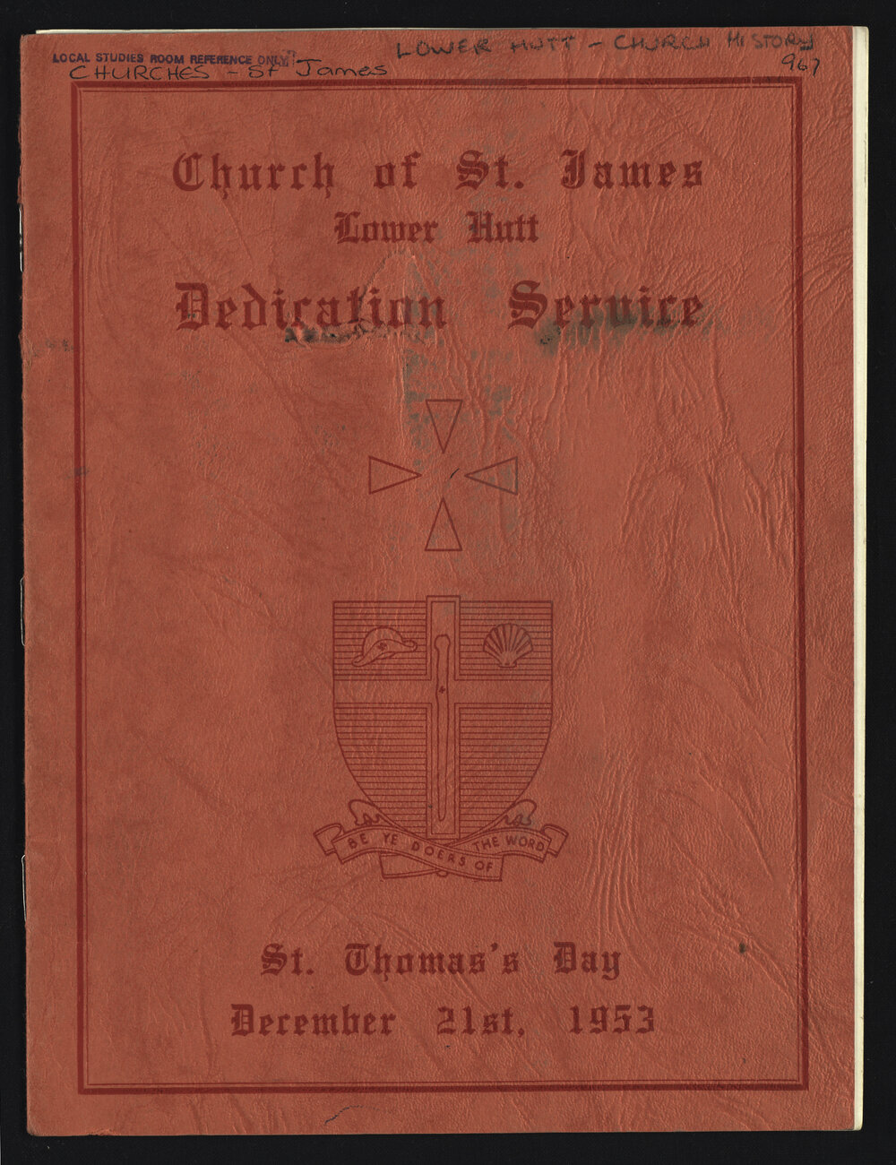 Church of St James : Dedication Service