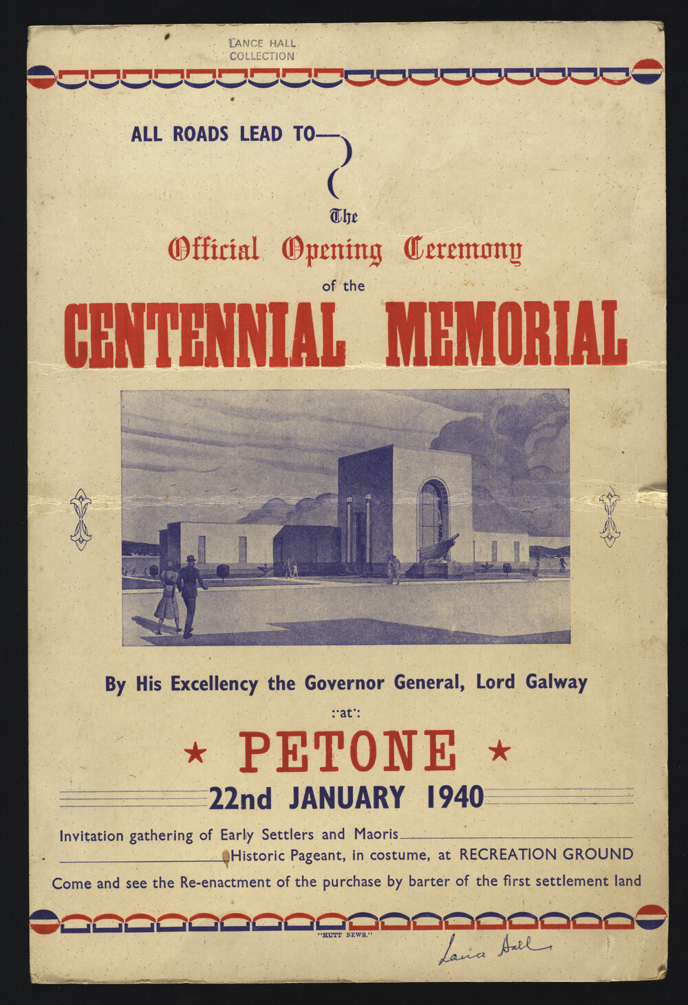 Official Opening Ceremony of the Centennial Memorial