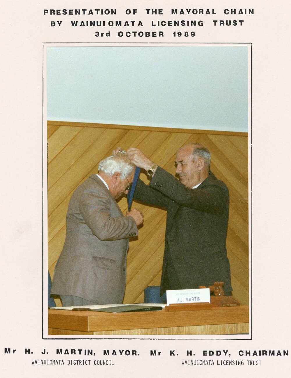 Presentation of the Mayoral Chain 